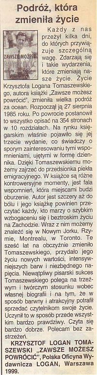zawsze możesz powrócić